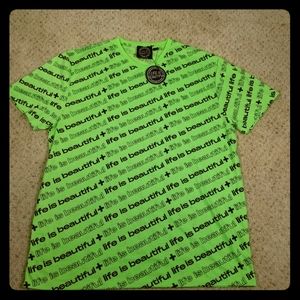 Asos Life Is Beautiful All Over Print T-Shirt